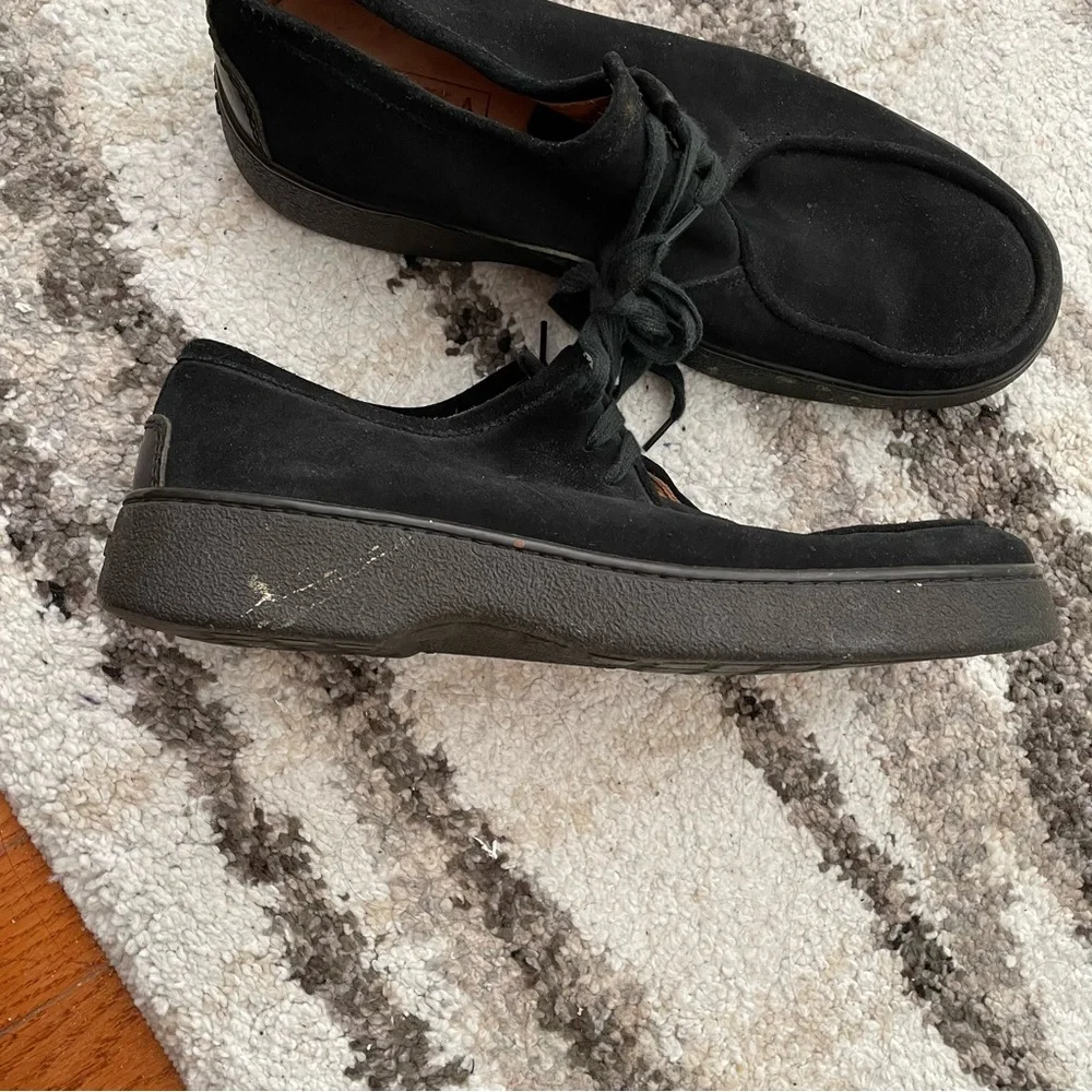 Men’s FRATELLI ROSSETTI FLEXA OXFORD CASUAL BLACK LEATHER SHOES - Picture 3 of 14